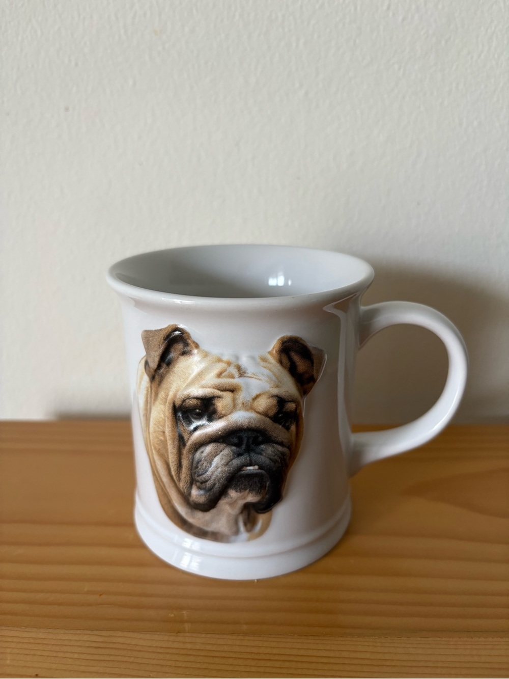 Vintage Xpres Best Friend Originals 3D English Bulldog Coffee Mug Collectible